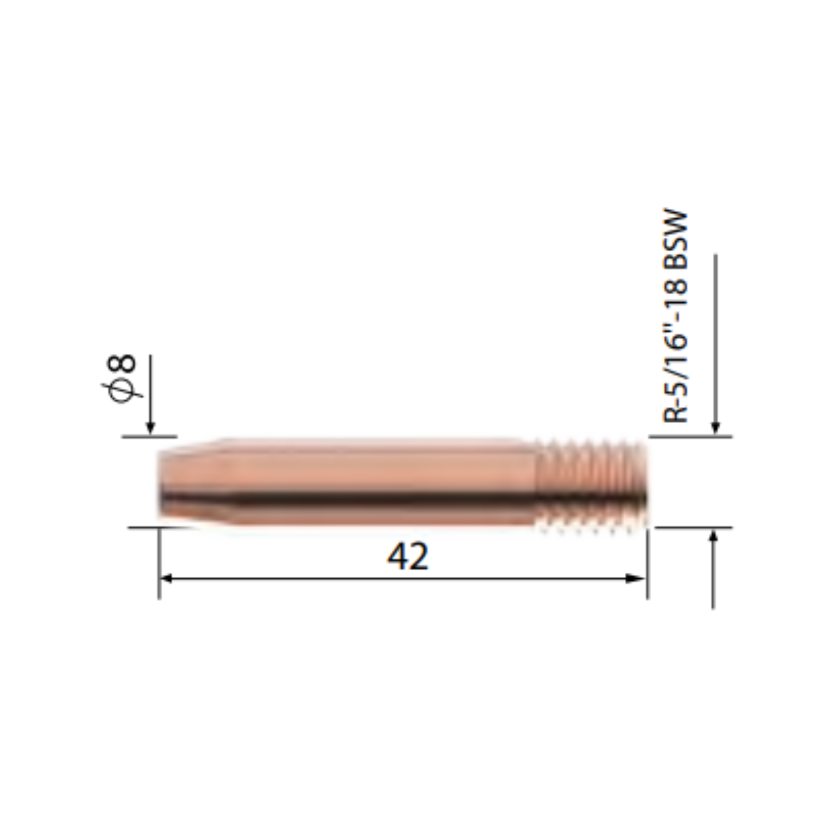 BICO CONTATO 42MM X 1,2MM PARKER PSM-053 - Imagem 5