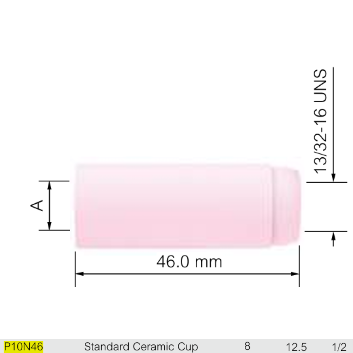 BOCAL CERÂMICA Nº 8 PARKER P10N46 - Imagem 5